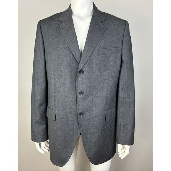 Dolce‎ & Gabbana Vtg Single-Vented Three-button Wool Blazer Mens 46-48? Pockets